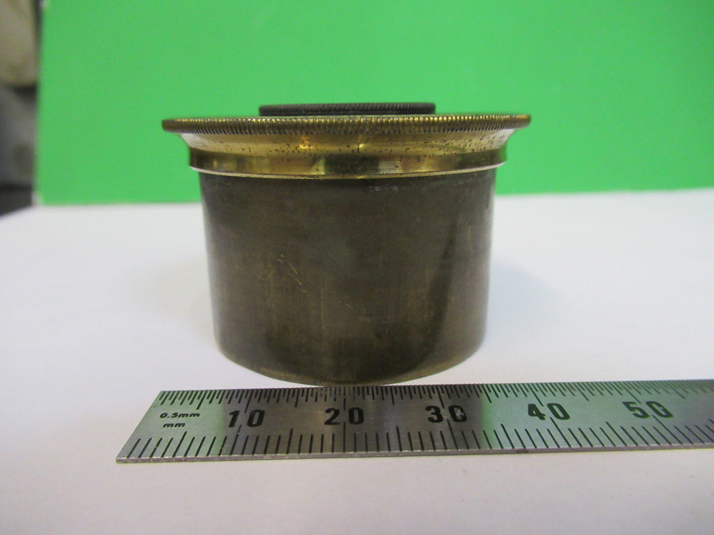 Antique Brass Condenser Fixture England Microscope Part