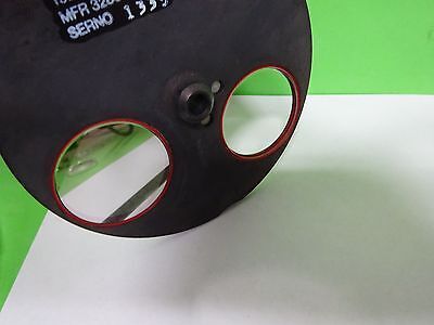 OPTICAL FILTER WHEEL INFRARED / VISIBLE MIL SPEC LASER OPTICS AS IS BIN#72-B-01