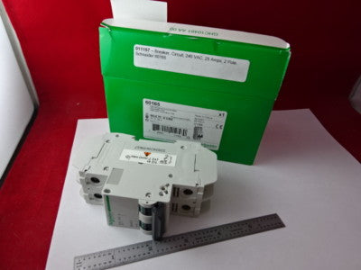 SCHNEIDER ELECTRIC MULTI 9 C60 25A CIRCUIT BREAKER 60165 FRANCE AS IS #83-R-98