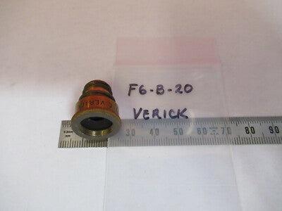 ANTIQUE BRASS VERICK OBJECTIVE FRANCE MICROSCOPE PART AS PICTURED &F6-B-20