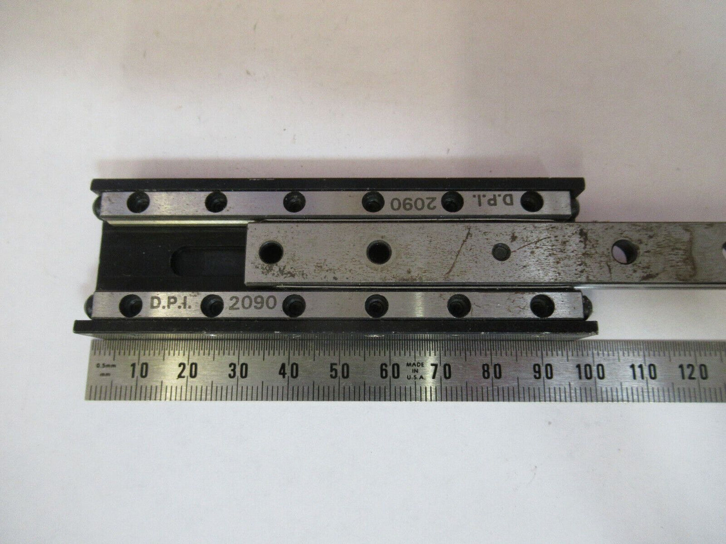 DEL-TRON STEEL LINEAR POSITIONING SLIDE BEARING PART AS PICTURED #1E-FT-50