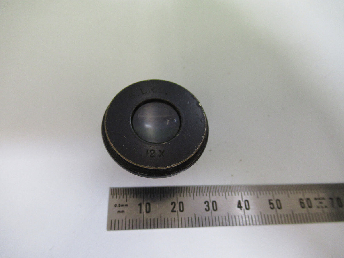 SPENCER 12X RARE EYEPIECE LENS OCULAR MICROSCOPE PART AS PICTURED X5-A-70