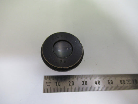 Spencer Lens Co. 12X Rare Eyepiece Lens Ocular Microscope Part