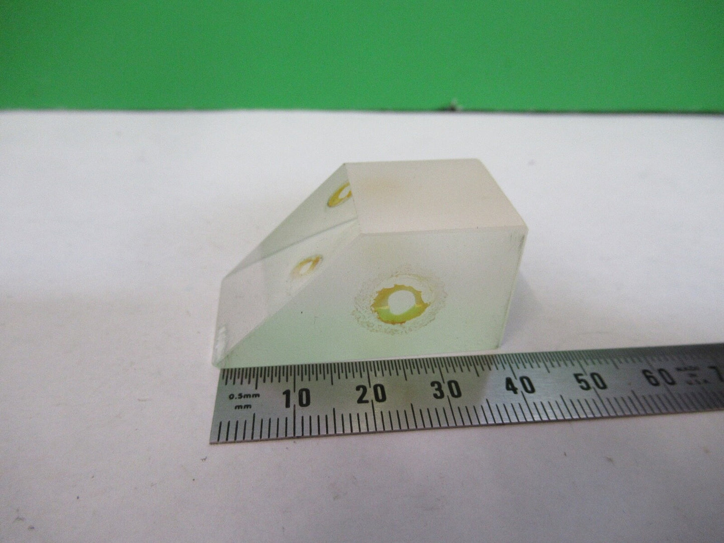 BAUSCH LOMB GLASS PRISM HEAD OPTICS MICROSCOPE PART as pictured H3-B-13