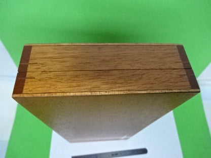 EMPTY WOODEN BOX BRUEL KJAER DENMARK MAHOGANY CASE ACCELEROMETER AS IS  #4T-B-29