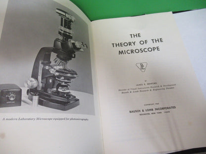 ANTIQUE BAUSCH LOMB 1965 manual theory MICROSCOPE PART AS PICTURED 7-ft-06
