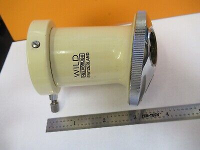 WILD M11 BINOCULAR 1X ADAPTER TUBUS MICROSCOPE PART OPTICS as pictured &8M-A-78