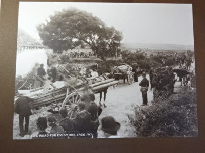 Collectable Sepia Hand Printed Photo Eviction Scene W. Lawrence cir.1900