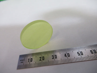 OPTICAL MICROSCOPE FILTER YELLOW SCHOTT OPTICS AS PICTURED T5-A-80