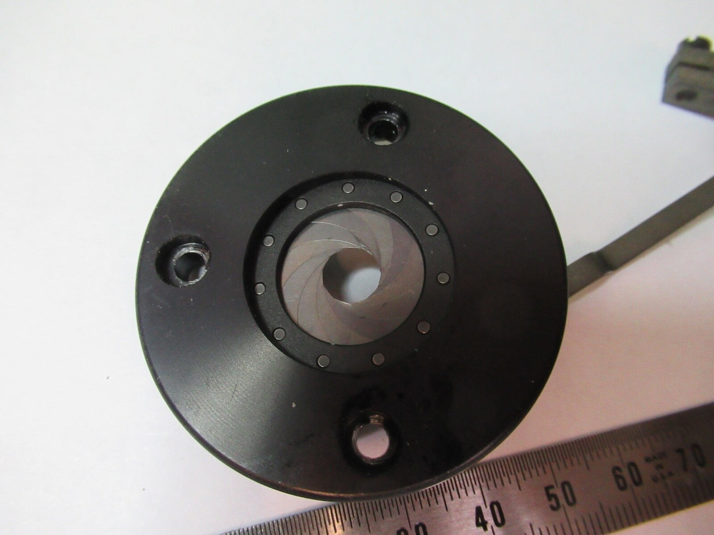 WILD HEERBRUGG SWISS IRIS DIAPHRAGM ASSEMBLY MICROSCOPE PART AS PICTURED G5-A-04