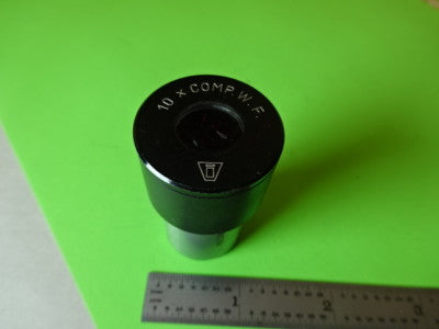 MICROSCOPE PART EYEPIECE OCULAR REICHERT AUSTRIA 10X COMP OPTICS AS IS #L5-B-23