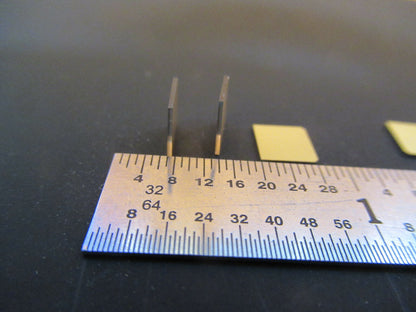 Lot Quartz Y-cut Piezoelectric Blanks Gold Plated Ultrasonic Sensor