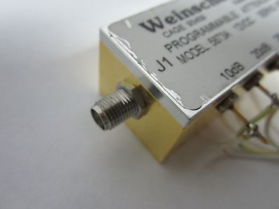 RF WEINSCHEL PROGRAMMABLE ATTENUATOR MICROWAVE FREQUENCY RACAL BIN#F3-48