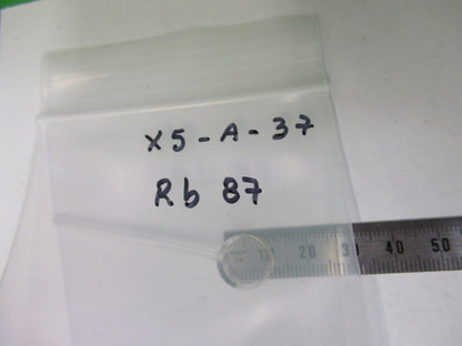 RUBIDUM 87 ISOTOPE ATOMIC CLOCK AMPOULE CHEMICAL AS PICTURED X5-A-37