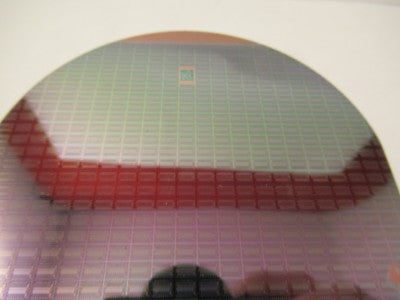 COLLECTABLE SILICON SINGLE CRYSTAL WAFER + ELECTRONIC COMPONENTS AS PIC #FT-1-19