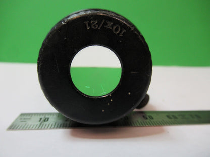 WILD HEERBRUGG SWISS 10X/21 EYEPIECE OPTICS MICROSCOPE PART AS PICTURED G5-A-11