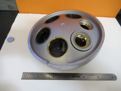 LEICA LEITZ ERGOPLAN GERMANY NOSEPIECE MICROSCOPE PART AS PICTURED &Q6-A-01