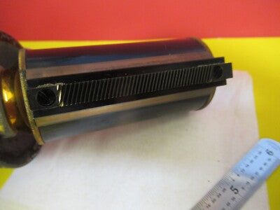 Antique Brass Spencer Lens Co. Buffalo Tubus Nosepiece Microscope Part AS Pic