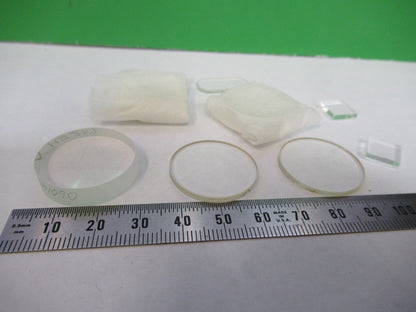 LOT OPTICAL GLASS LENSES ASSORTED LASER OPTICS NICE AS PICTURED U8-A-130
