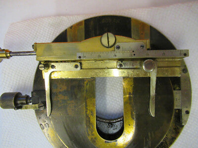 Antique Carl Zeiss AG Brass Xy Pol Stage Rare Microscope Part