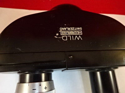 MIKROSKOPTEIL WILD HEERBRUGG SCHWEIZER M20 KOPFOPTIK BINOKULAR WIE BESEHEN #AD-22