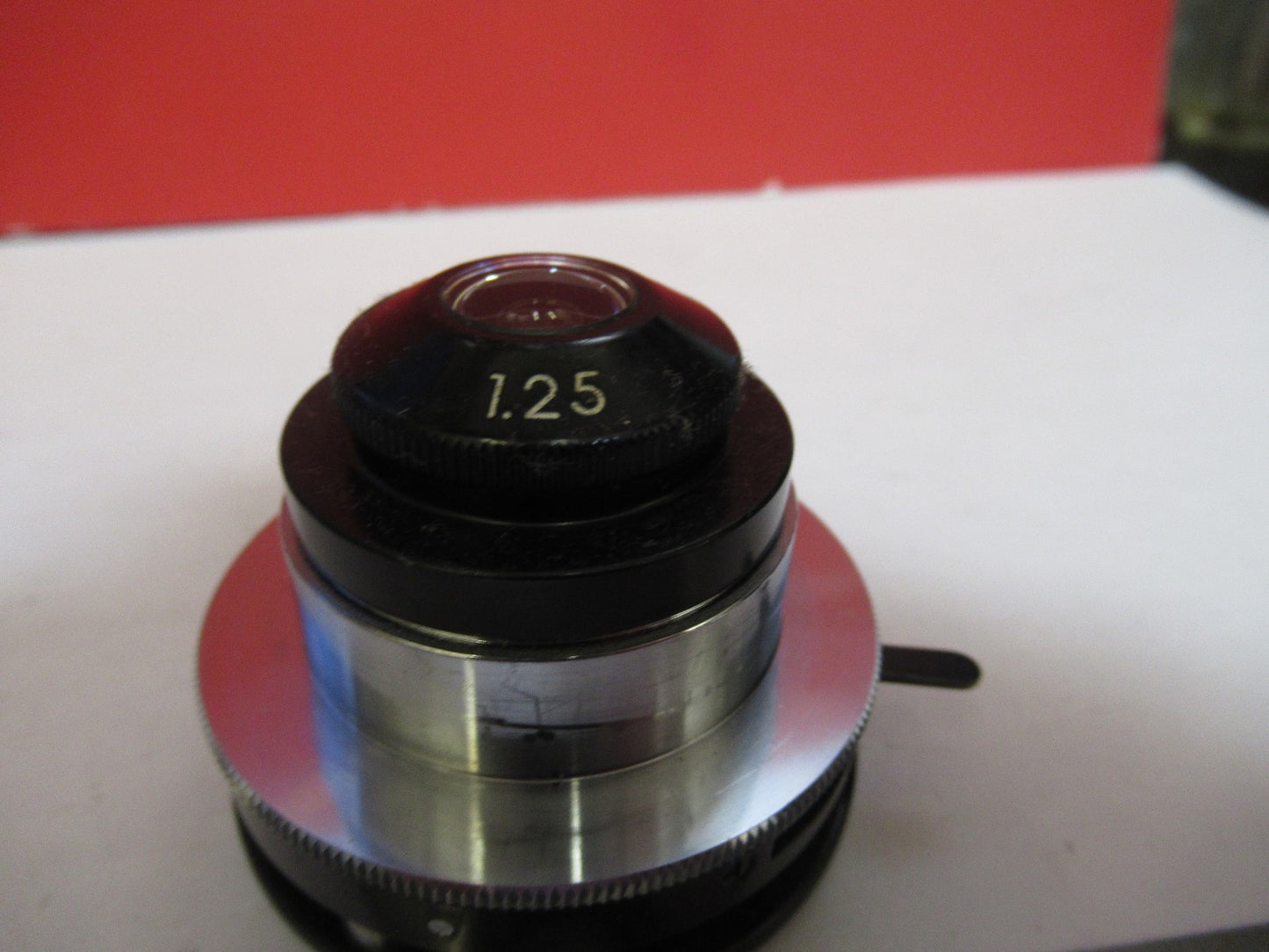 OLYMPUS JAPAN CONDENSER + IRIS OPTICS MICROSCOPE PART AS PICTURED T5-A-24