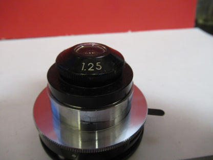 OLYMPUS JAPAN CONDENSER + IRIS OPTICS MICROSCOPE PART AS PICTURED T5-A-24