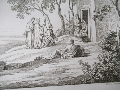 ANTIQUE ETCHING ITALIA ROME CIRCA 1810 GASPARD DUGHET PIETRO PARBONI AS PIC xii