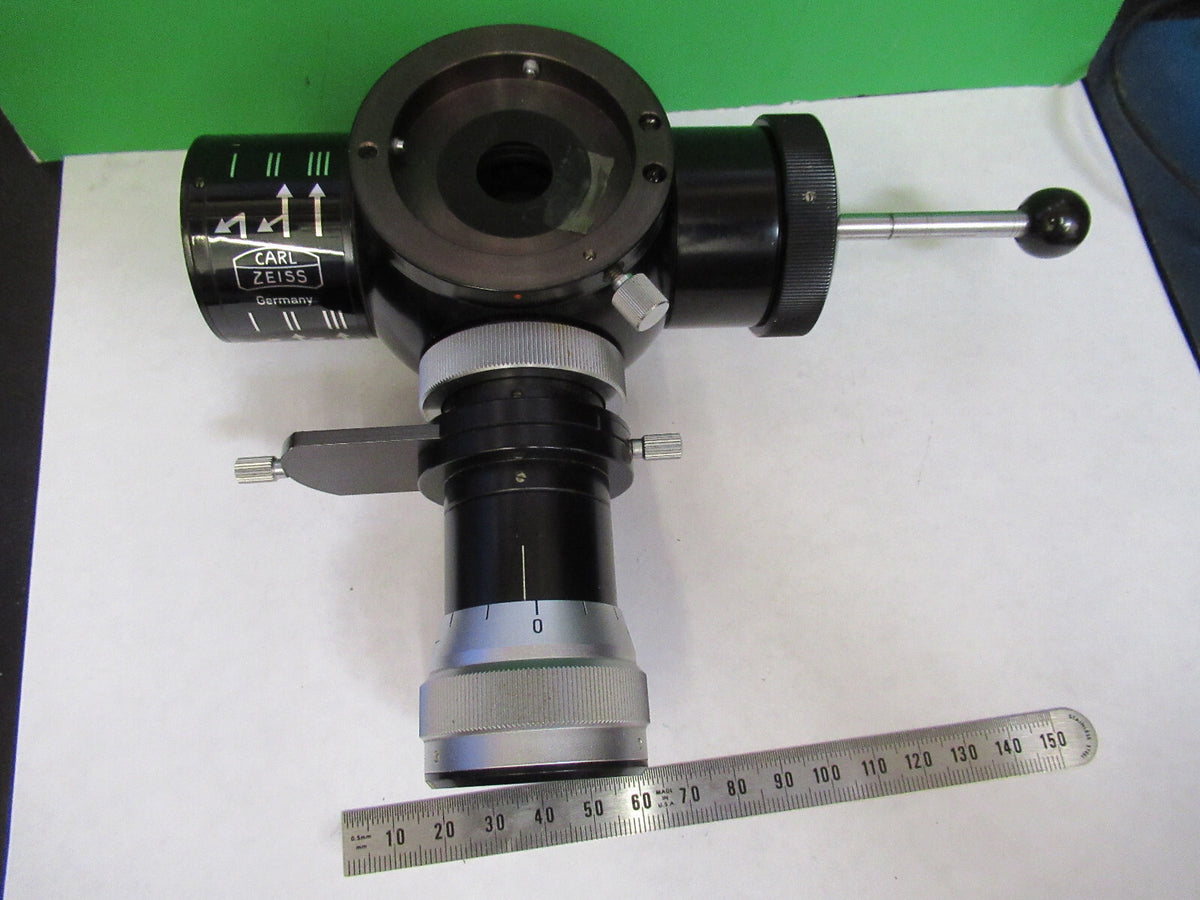 ZEISS GERMANY CAMERA ATTACHMENT 4258295 MICROSCOPE PART AS PICTURED S7-A-37