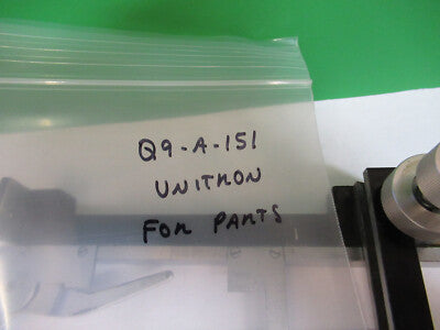 UNITRON FOR PARTS XY CLIPS MICROSCOPE PART AS PICTURED &Q9-A-151