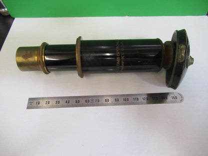 Antique Brass Bausch & Lomb Tubus + Nosepiece Microscope Part
