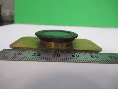 ANTIQUE BRASS COMPRESSORIUM SLIDE STAGE UK MICROSCOPE PART F8-B-07