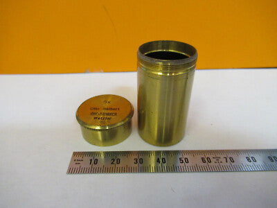 Otto Seibert Germany Empty Brass Objective Can 5X Microscope Part