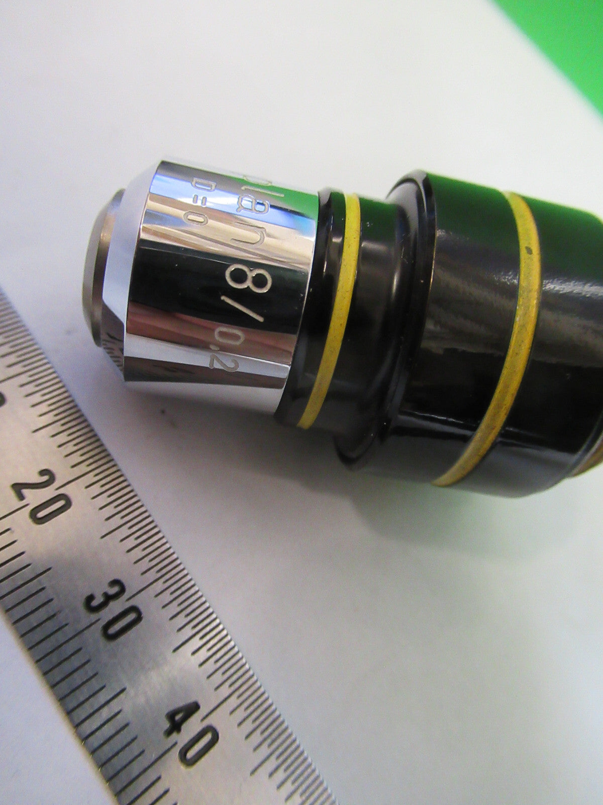 CARL ZEISS 8X EPIPLAN OBJECTIVE OPTICS  MICROSCOPE PART AS PICTURED &Z7-A-57