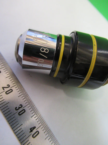 CARL ZEISS 8X EPIPLAN OBJECTIVE OPTICS  MICROSCOPE PART AS PICTURED &Z7-A-57