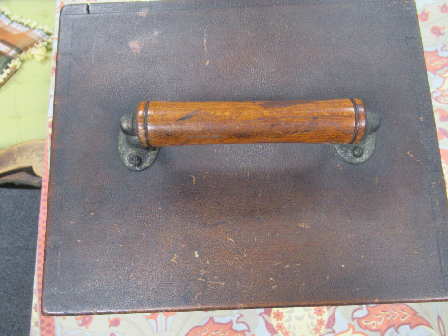 Empty Wood Cabinet for Antique Watson UK 1890s Microscope Part