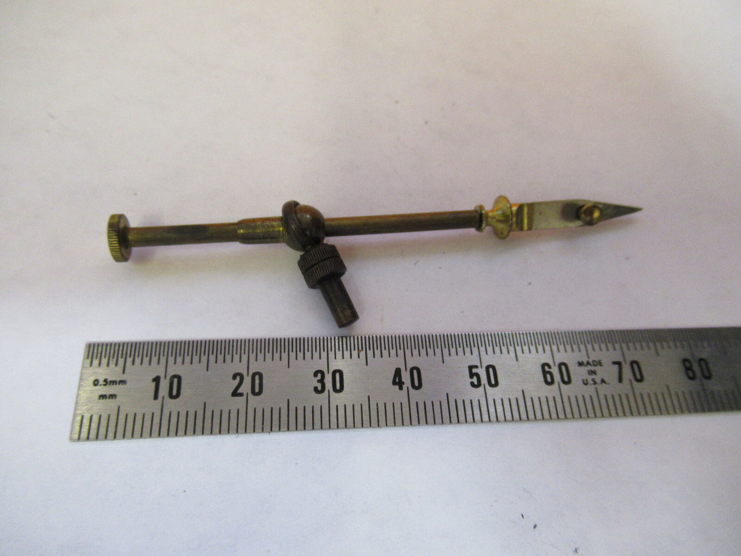ANTIQUE BRASS ENGLAND RJ BECK SAMPLE HOLDER MICROSCOPE PART AS PICTURED Y2-A-74