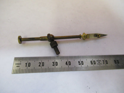 ANTIQUE BRASS ENGLAND RJ BECK SAMPLE HOLDER MICROSCOPE PART AS PICTURED Y2-A-74