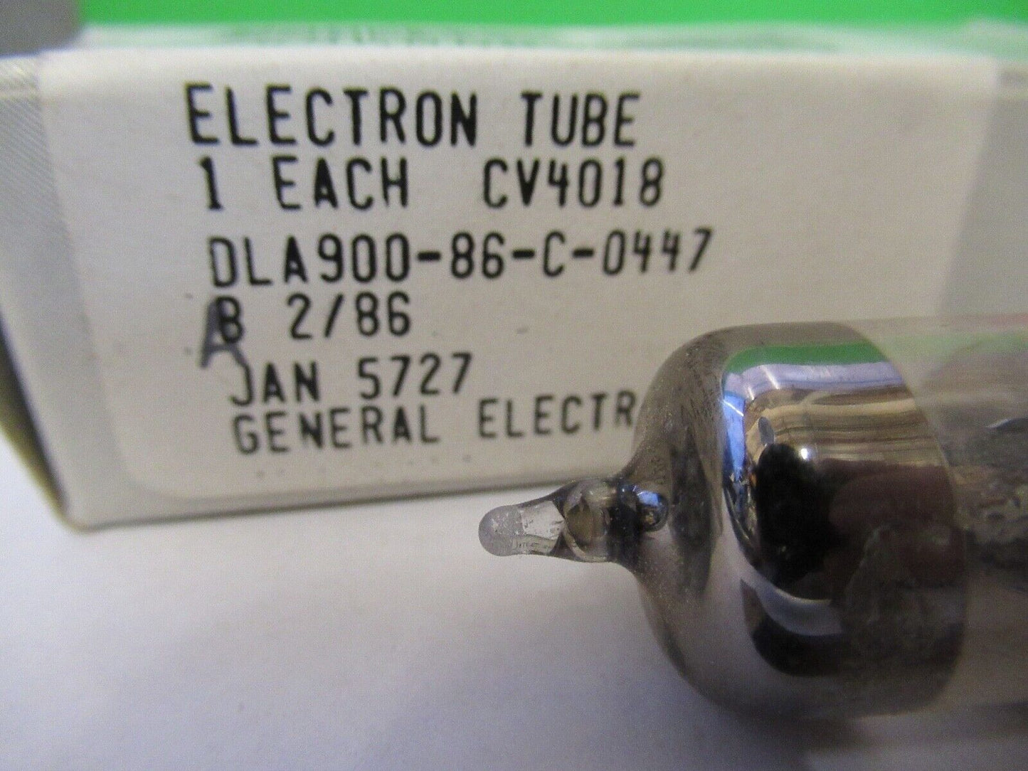 JAN 5727 6X4W NATIONAL ELECTRON VACUUM TUBE AS PICTURED G5-A-76