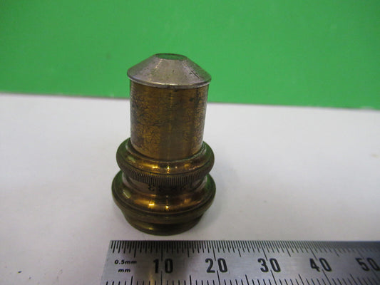 Antique Brass Spencer Lens Co. 10X Objective Microscope Part