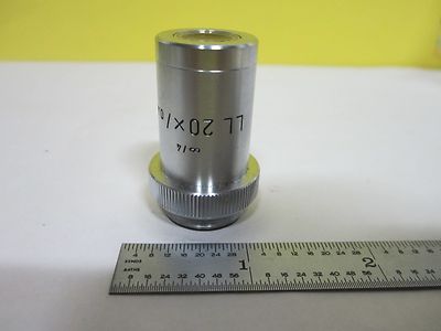 Microscope Objective Ll 20X Ernst Leitz Germany Infinity Optics