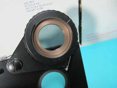 MICROSCOPE PART POLARIZER INSERT GERMANY POLARIZED OPTICS AS PICTURED BIN#B6-04