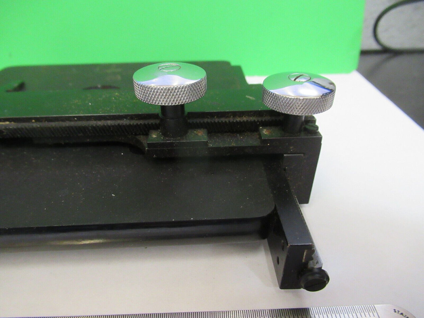 ANTIKES SPENCER AO-BÜHNEN-XY-TISCH-MIKROSKOPTEIL WIE ABGEBILDET R4-A-37