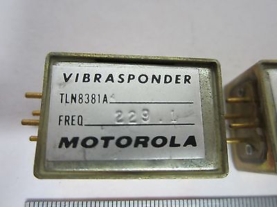 LOT 2 EA VIBRASPONDER MOTOROLA QUARTZ CRYSTAL FREQUENCY CONTROL AS IS BIN#K6-13