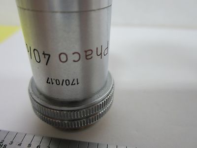MIKROSKOPTEIL OBJEKTIV LEITZ DEUTSCHLAND PHACO 40X OPTICS AS IS BIN#H6-29