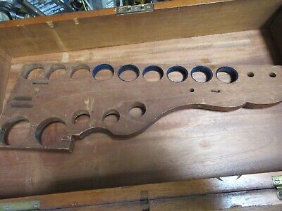 ANTIQUE HENRY CROUCH LONDON EMPTY WOOD BOX 1900"s MICROSCOPE AS PICTURED &TB-5-b