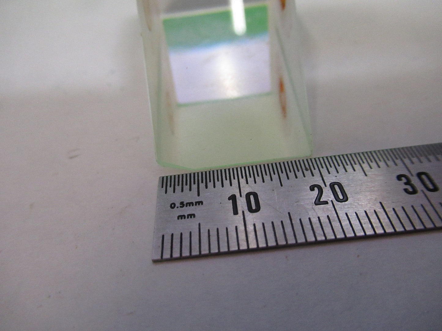 ANTIQUE BAUSCH LOMB GLASS PRISM OPTICS MICROSCOPE PART AS PICTURED  V3-A-54