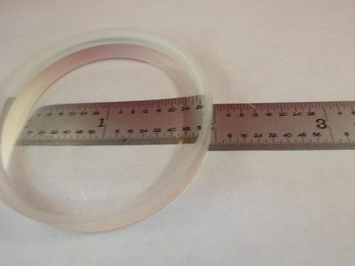 OPTICAL BI CONCAVE GLASS LENS 2" DIAMETER MIL SPEC LASER OPTICS AS IS #80-30