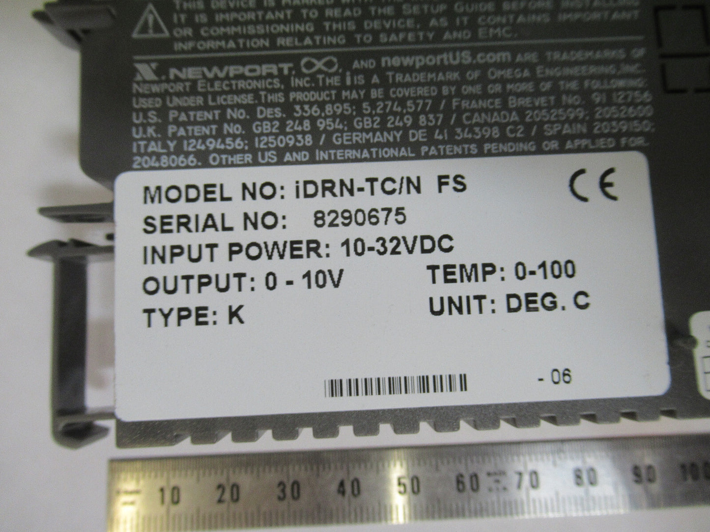 Newport Electronics Signal Conditioner RS232 Idrn-tc/n