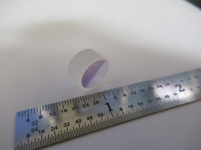 OPTICAL SPECTRA PHYSICS COATED OUTPUT LENS LASER OPTICS AS PIC &A7-A-52